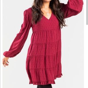JACKLYN SWISS DOT MINI DRESS Francesca’s